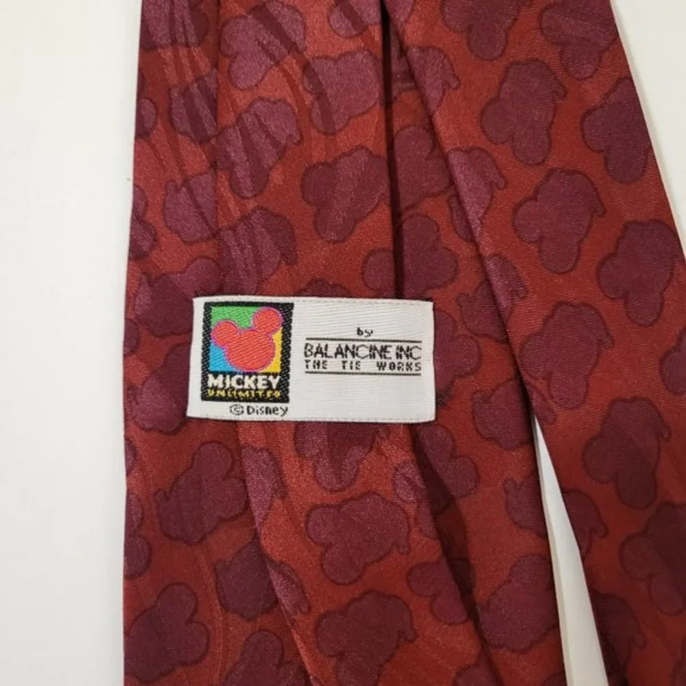 Vintage Disney Mickey‎ Mouse Balancine INC Men's Red Neck Tie Marching Band